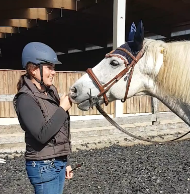 Ilona und ihr Pferd Layasco